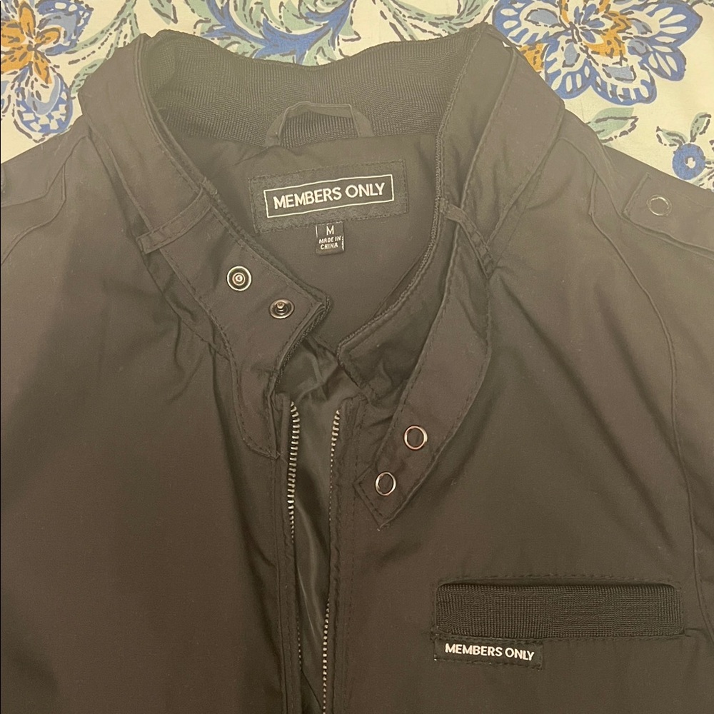 Members only Men's Black Bomber Jacket - Picture 4 of 7